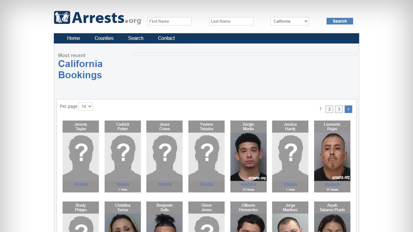 California Arrests and Inmate Search